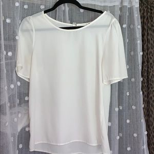 Everly cream silky blouse size S-M